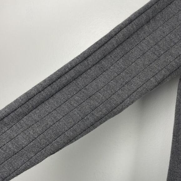 JF J. Ferrar men's long sleeve gray crew neck sweater pure merino wool sweater M - Picture 3 of 6